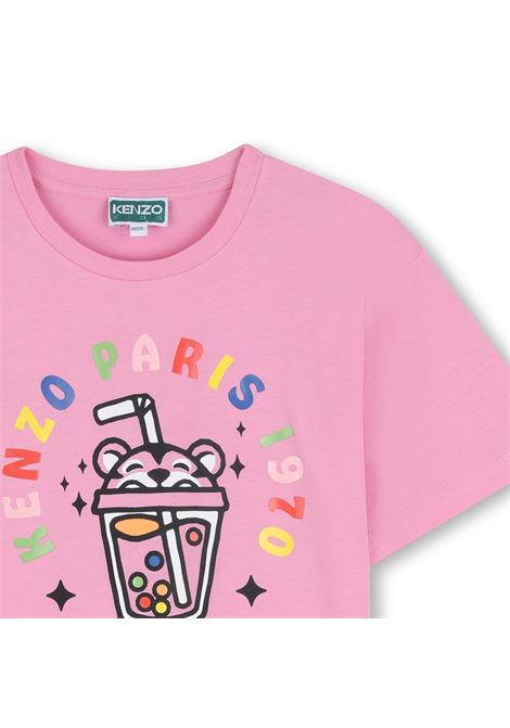 T-shirt con stampa KENZO KIDS | K6176947F